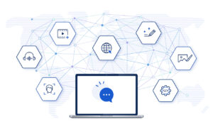Digital assets connecting with AI.